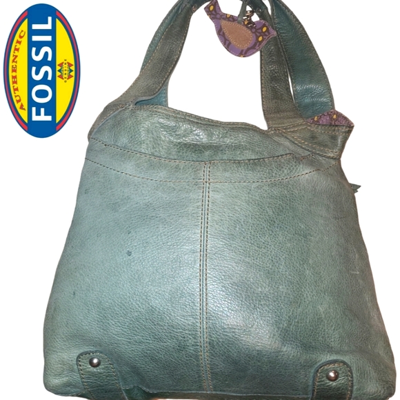 Fossil Leather Satchel Shoulder Bag - Picture 5 of 14
